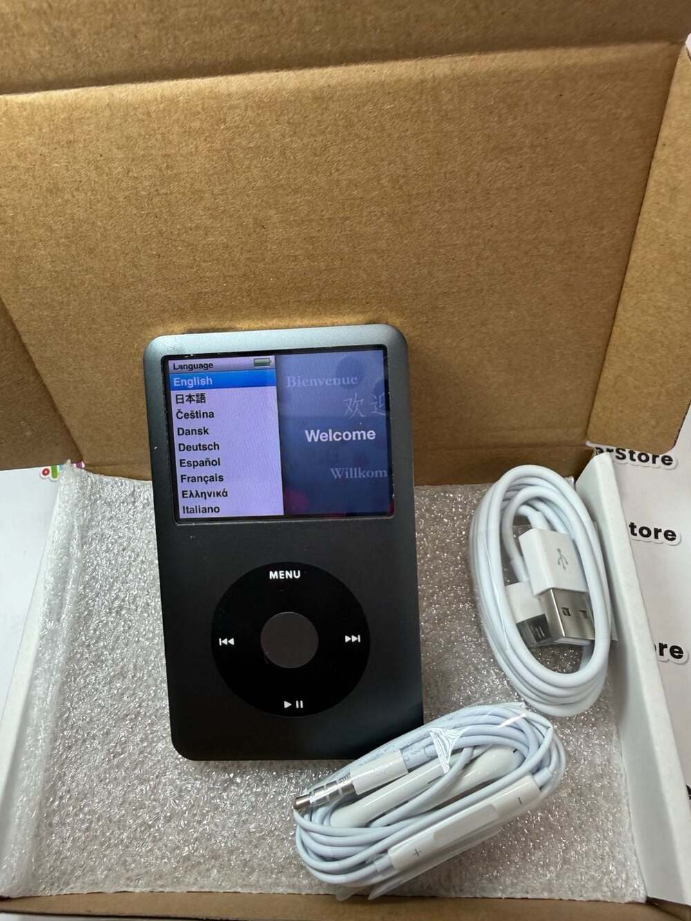 Refurbished Apple iPod Classic 7th Gen 160GB Black- NEW BATT - SSD- 1 YR WRNTY